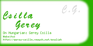 csilla gerey business card